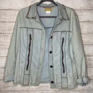 Seandara embellished jean jacket